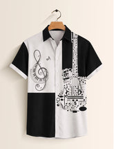 BW Musically Printed Mens Half Sleeves Shirts Exclusive - XPST