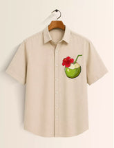 Coconut Water Printed Half Sleeves Shirt - XPST