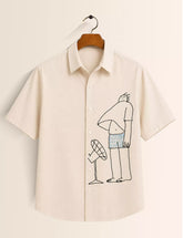 Fan Man Printed Half Sleeves Shirt - XPST