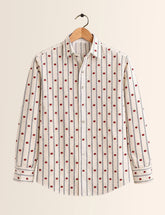 Red Dotted Full Sleeves Shirts - XPST