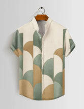 Wall Design Printed Mens Half Sleeves Shirts Exclusive - XPST