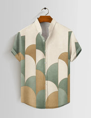 Wall Design Printed Mens Half Sleeves Shirts Exclusive - XPST