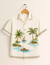 WHT Coconut Printed Half Sleeves Shirt - XPST