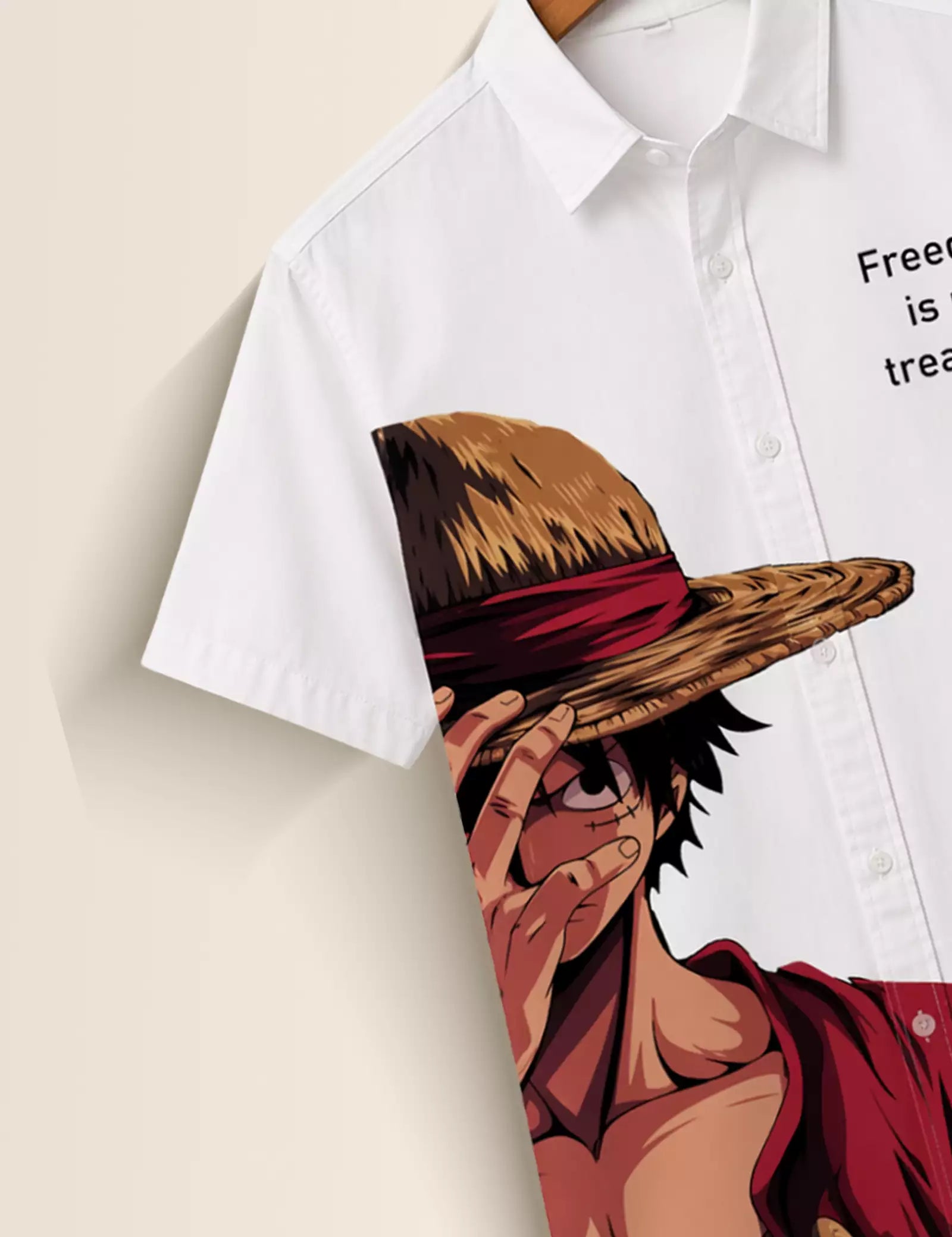 Anime Hat Printed Half Sleeves Shirt - XPST