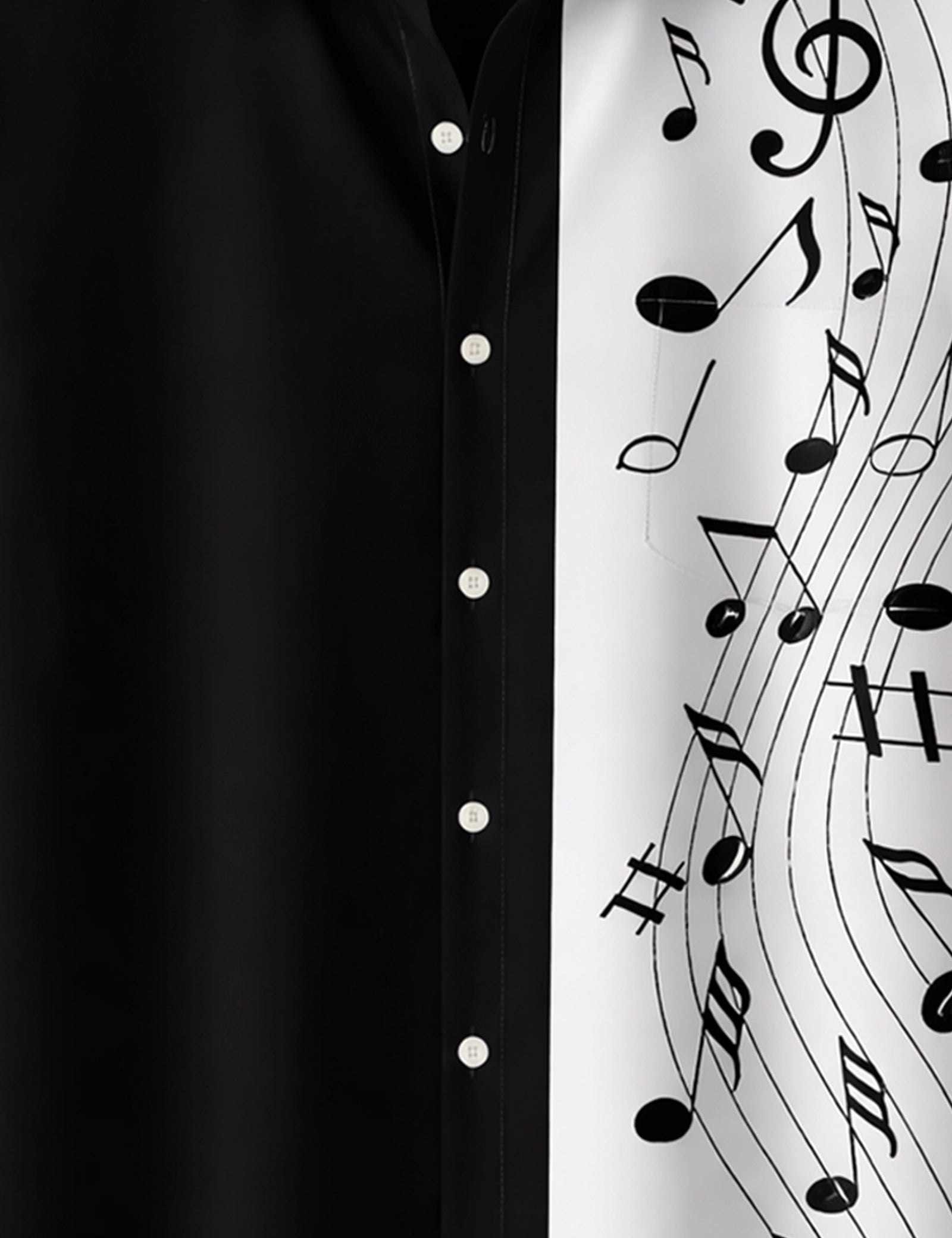 Black Musical Printed Mens Half Sleeves Shirts Exclusive - XPST