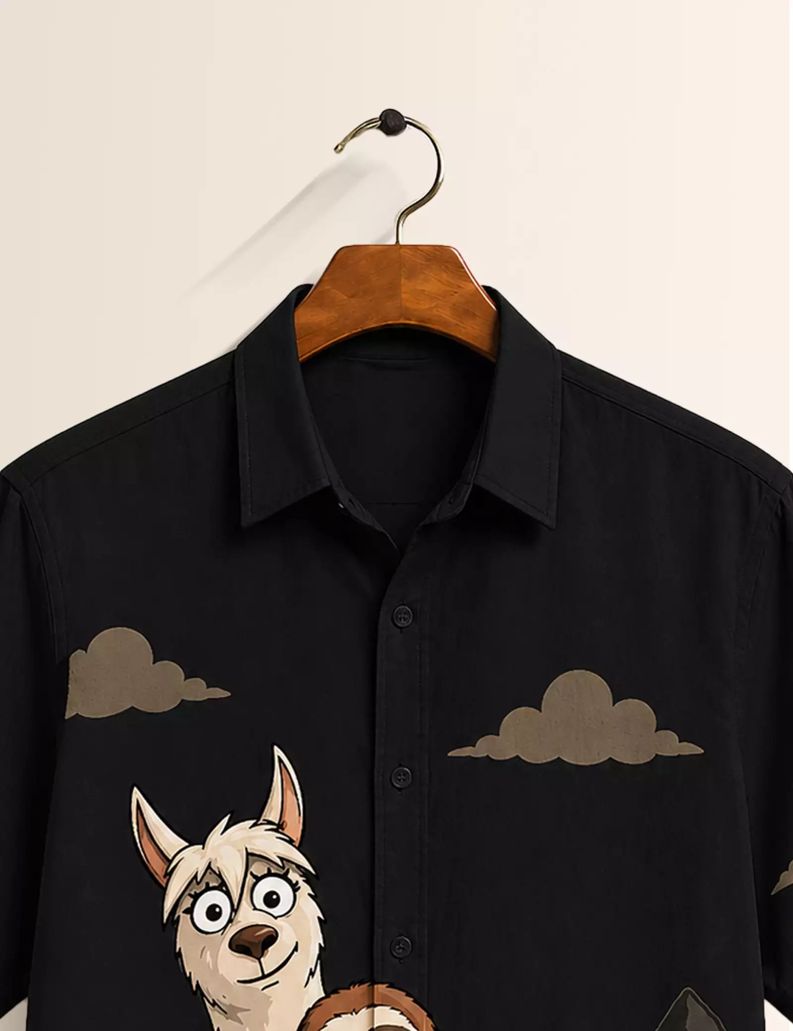 BLK Sloth Printed Half Sleeves Shirt - XPST