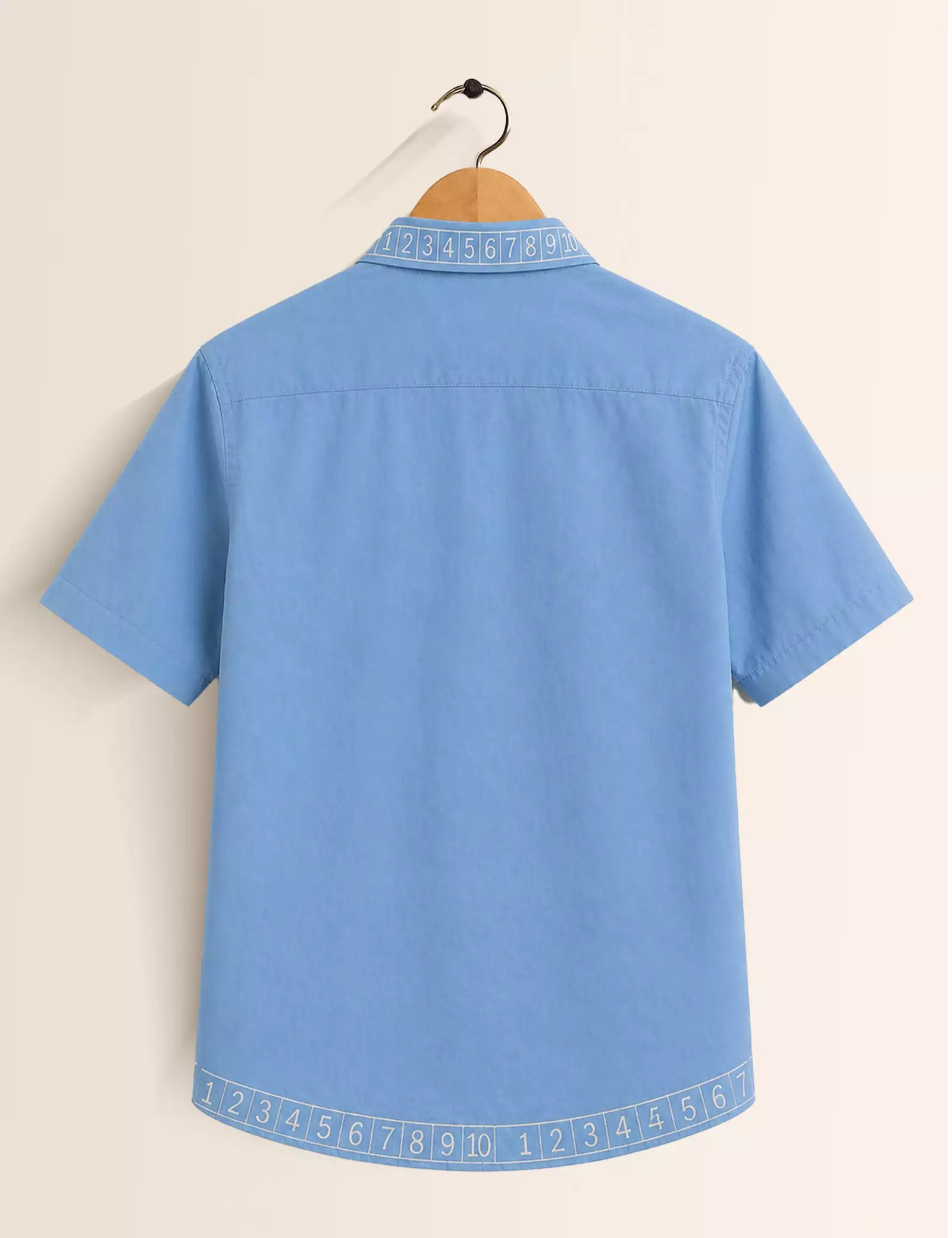 Blue Children Printed Half Sleeves Shirt - XPST