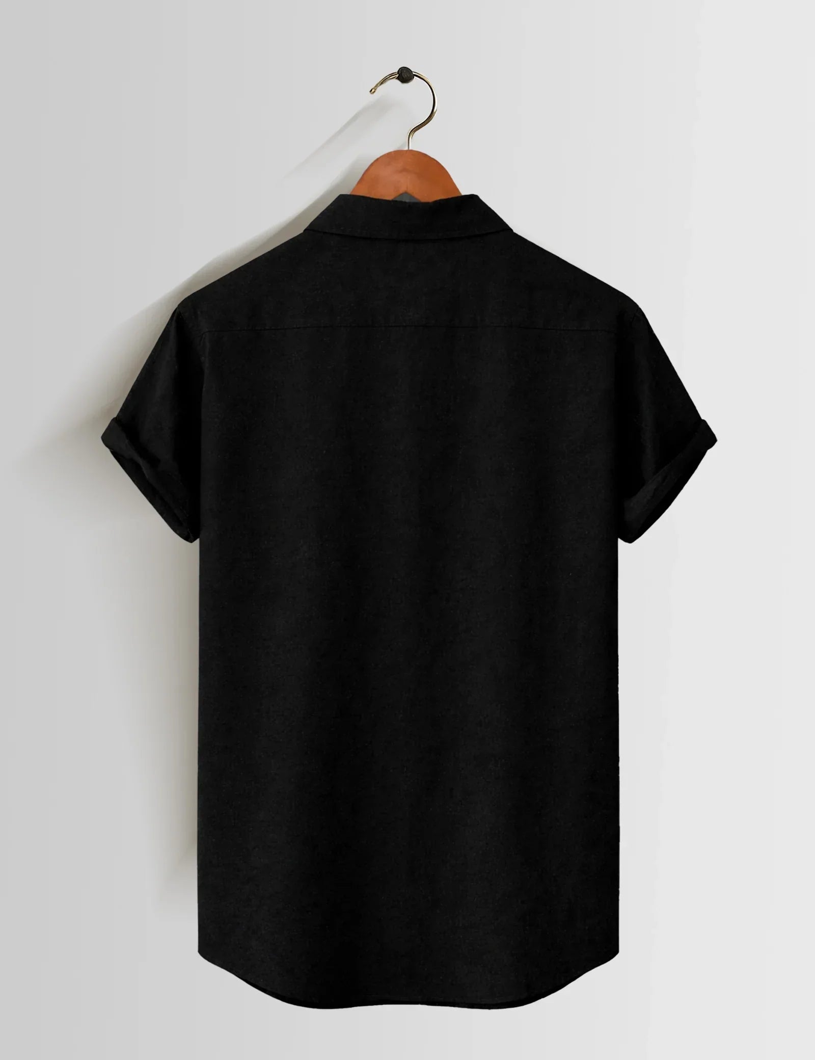 Black Zigzag Lining Printed Mens Half Sleeves Shirts Exclusive - XPST