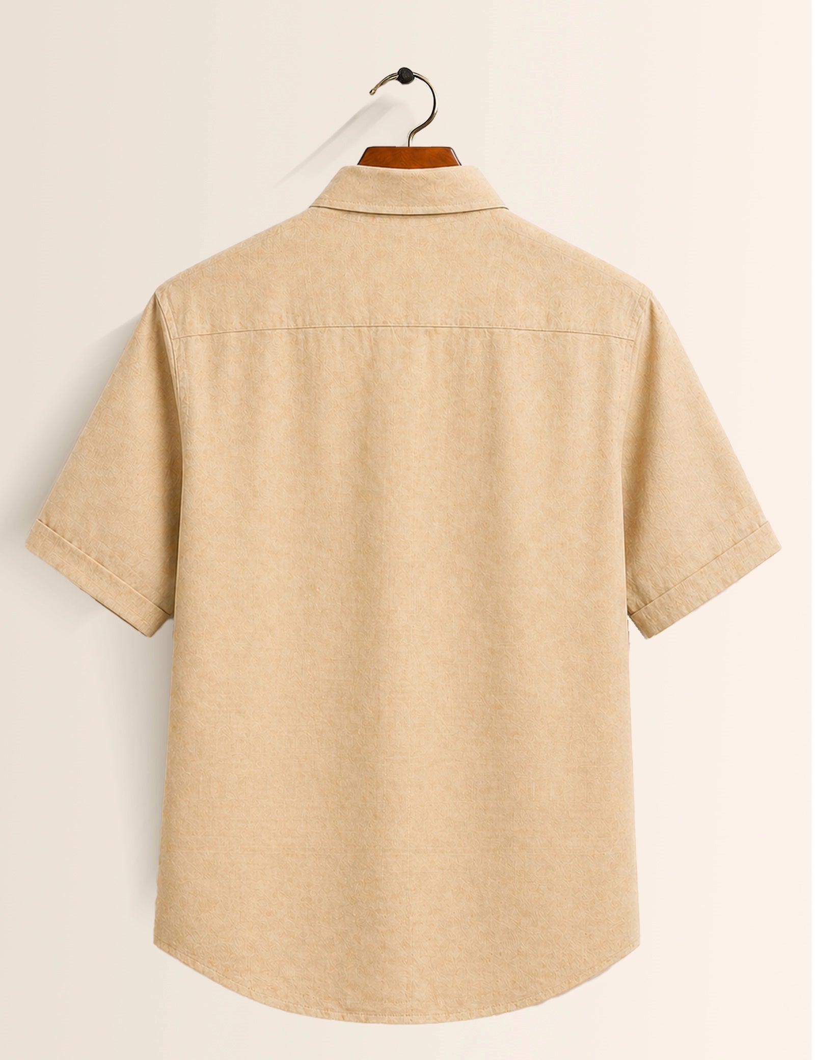Brown Temple Printed Mens Half Sleeves Shirts Exclusive - XPST