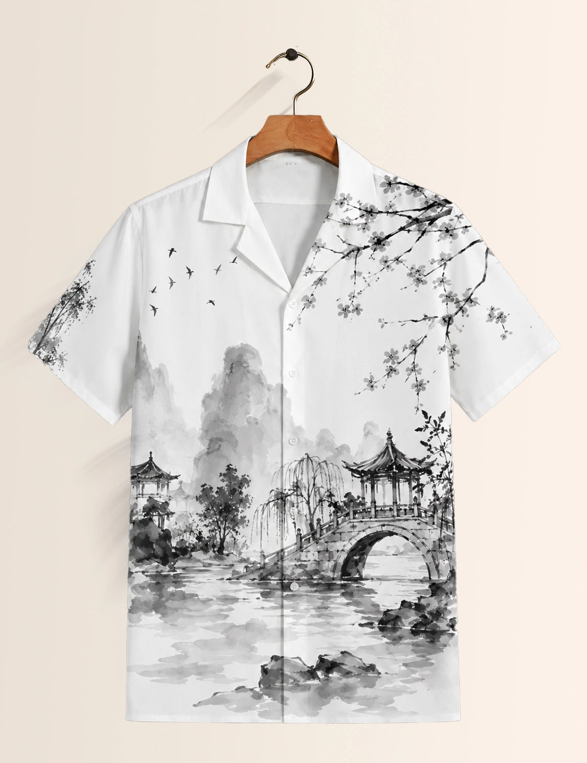 BW Lake Printed Unisex Half Sleeves Shirt