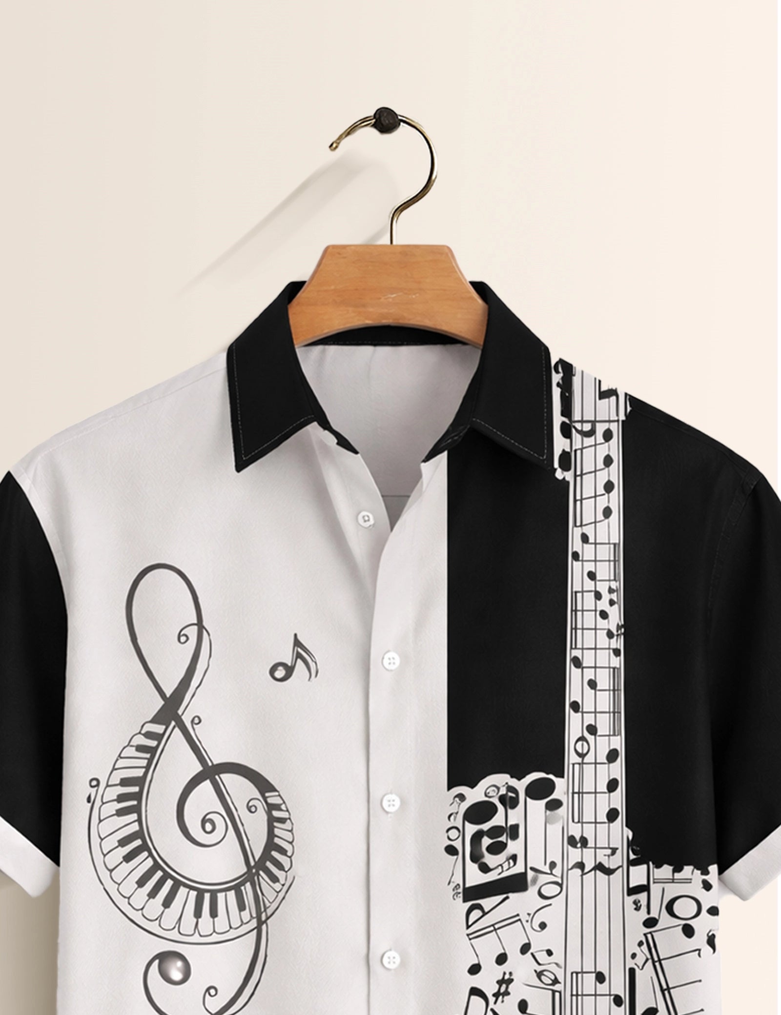 BW Musically Printed Mens Half Sleeves Shirts Exclusive - XPST