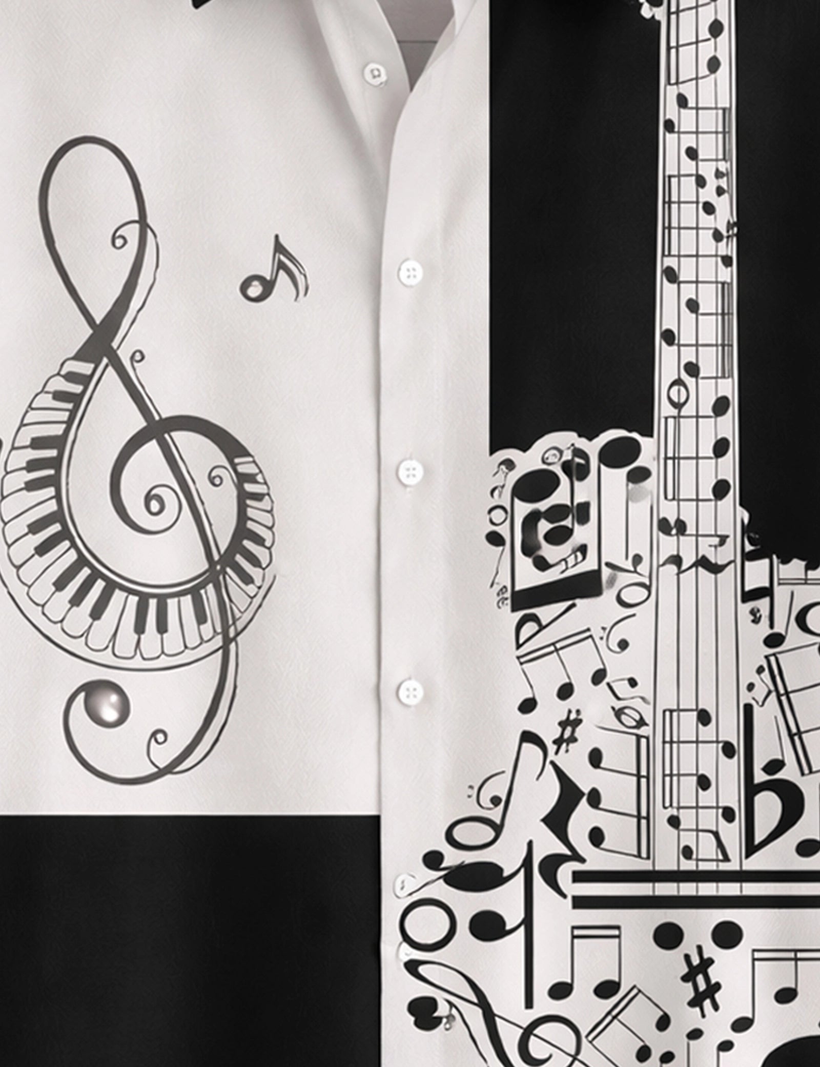 BW Musically Printed Mens Half Sleeves Shirts Exclusive - XPST