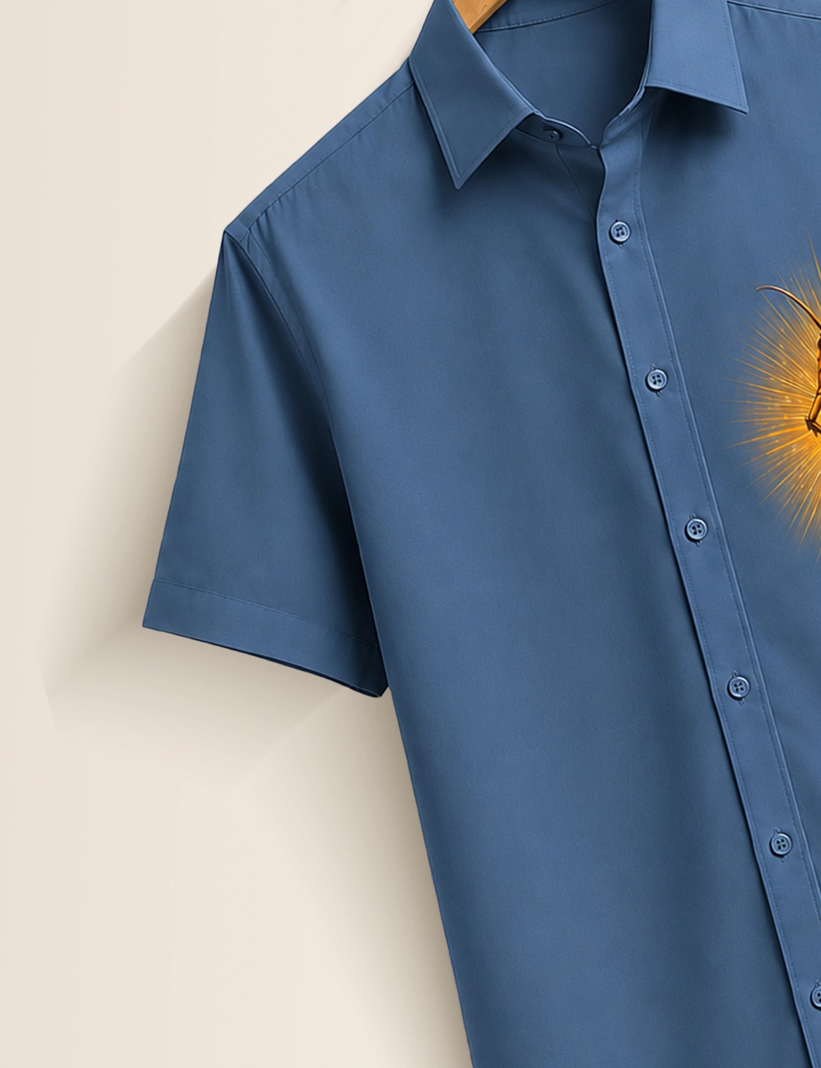 Blue Cockroach Printed Half Sleeves Shirt - XPST