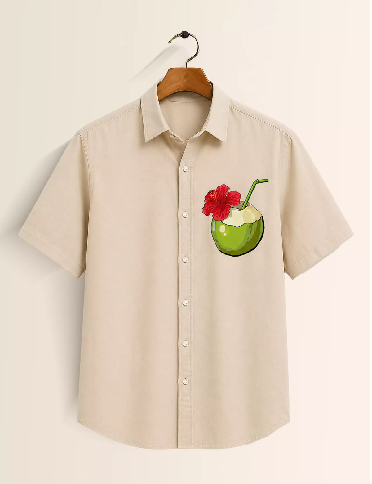 Coconut Water Printed Half Sleeves Shirt - XPST