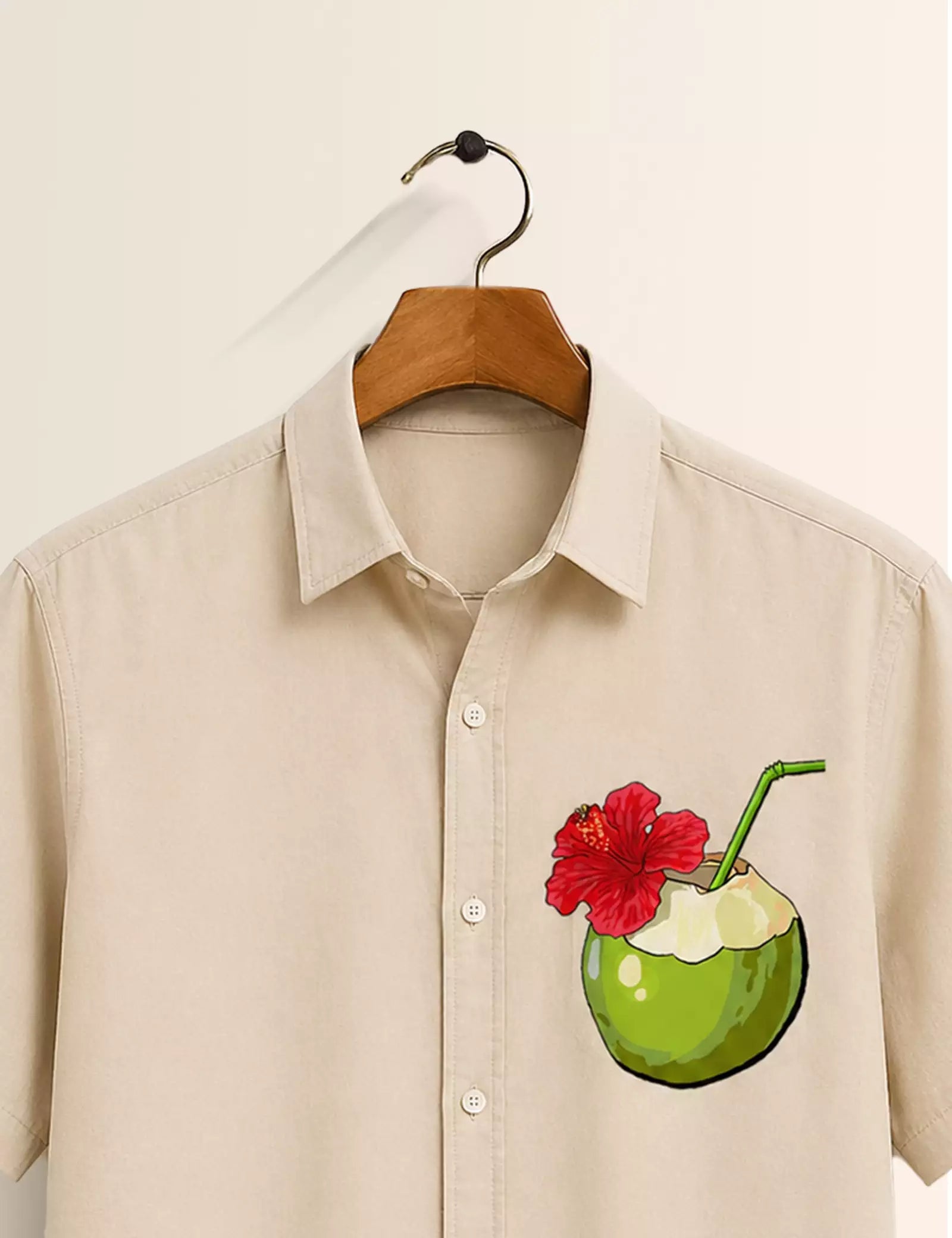 Coconut Water Printed Half Sleeves Shirt - XPST