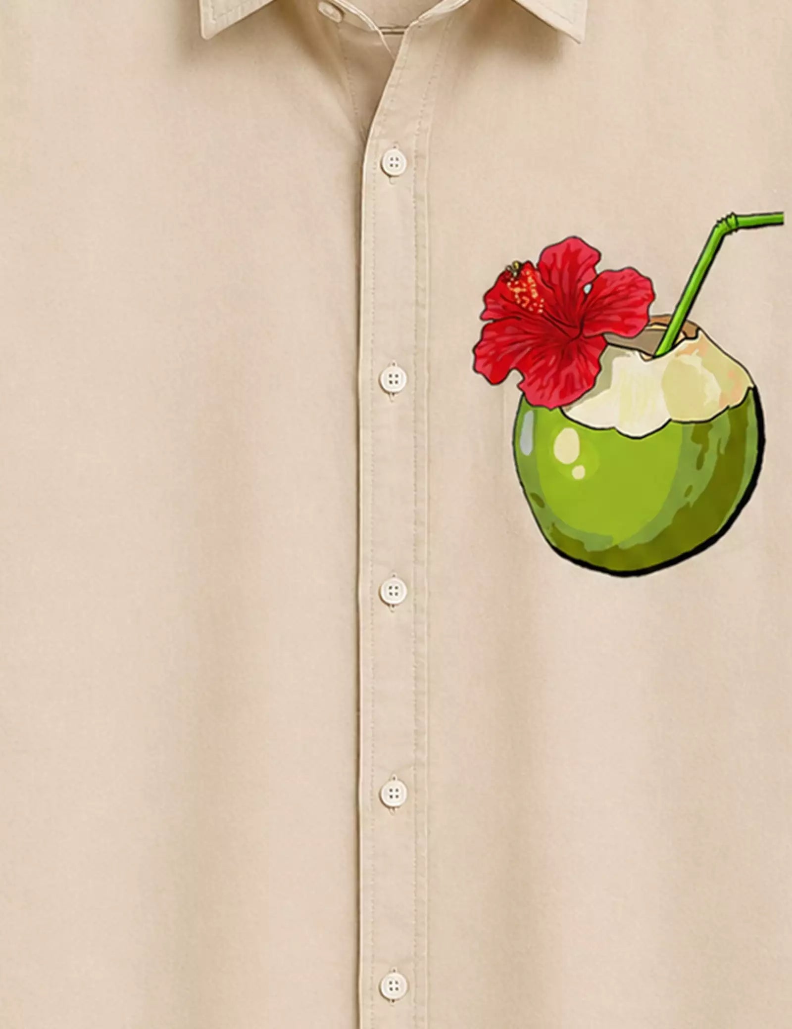 Coconut Water Printed Half Sleeves Shirt - XPST