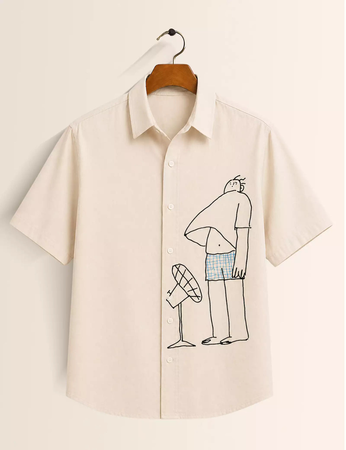 Fan Man Printed Half Sleeves Shirt - XPST
