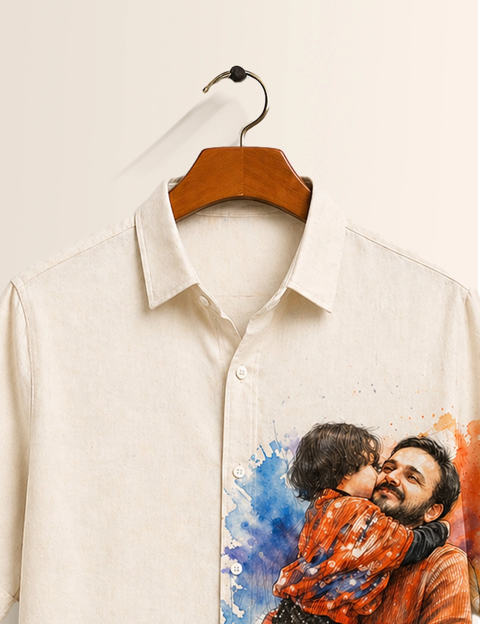 Father Hug Printed Mens Half Sleeves Shirts Exclusive - XPST