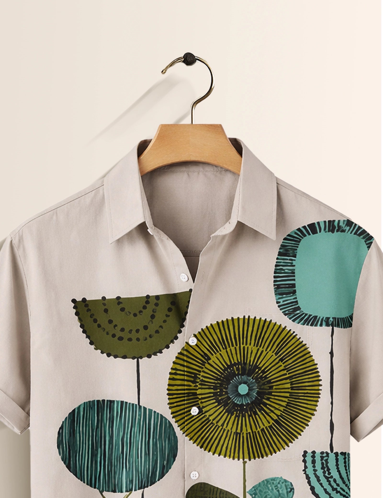 Floral Mandala Printed Mens Half Sleeves Shirts Exclusive - XPST
