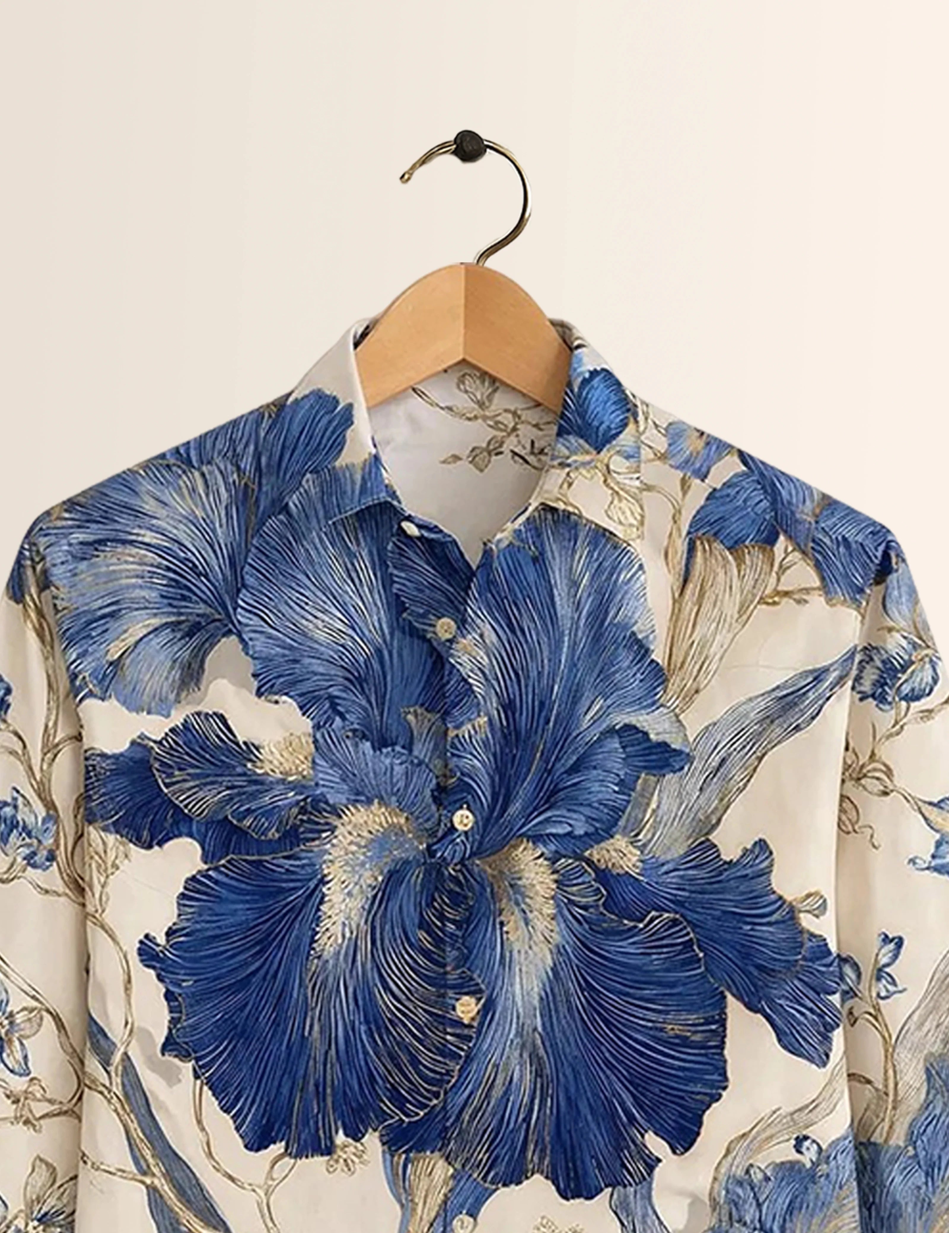 Big Flower Style Full Sleeves Shirts - XPST