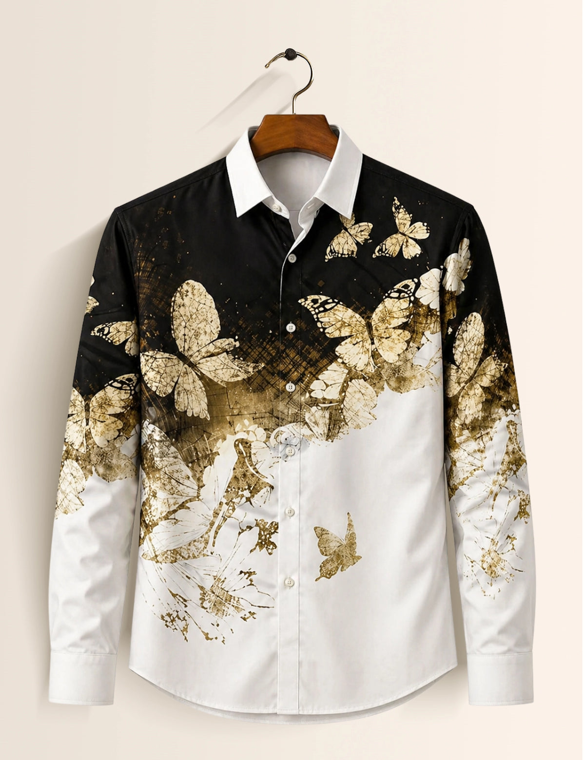 Golden Butterfly Full Sleeves Shirts - XPST