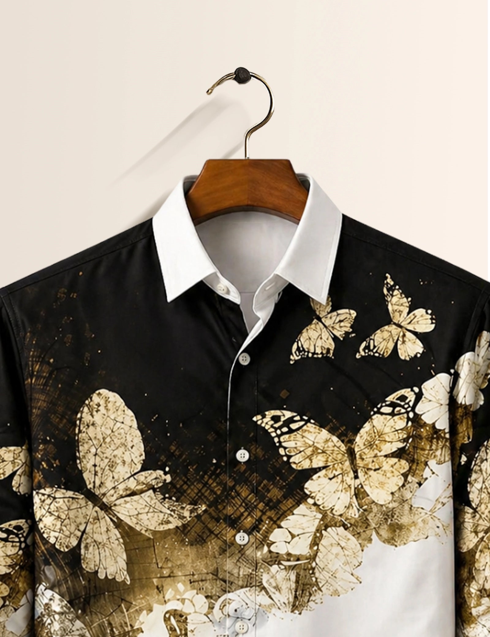 Golden Butterfly Full Sleeves Shirts - XPST