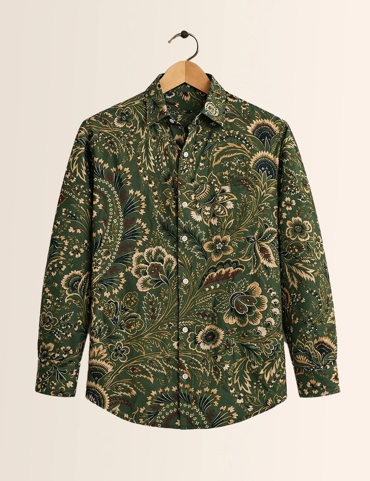 Green Mandala Type Full Sleeves Shirts - XPST