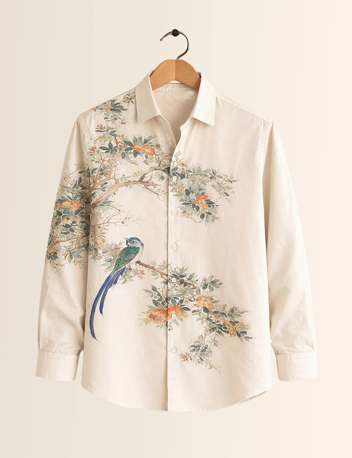 Green Parrot Type Full Sleeves Shirts - XPST