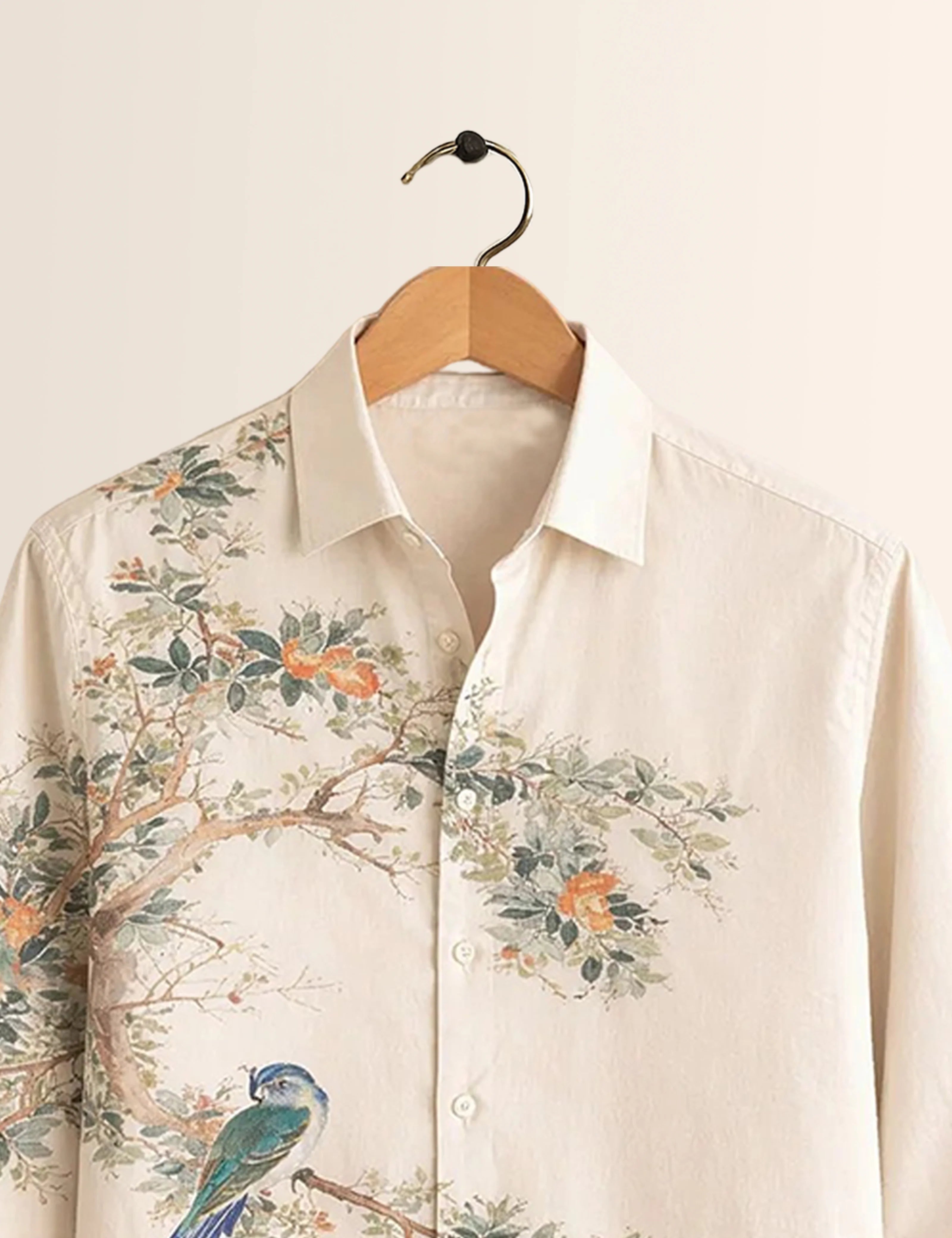 Green Parrot Type Full Sleeves Shirts - XPST