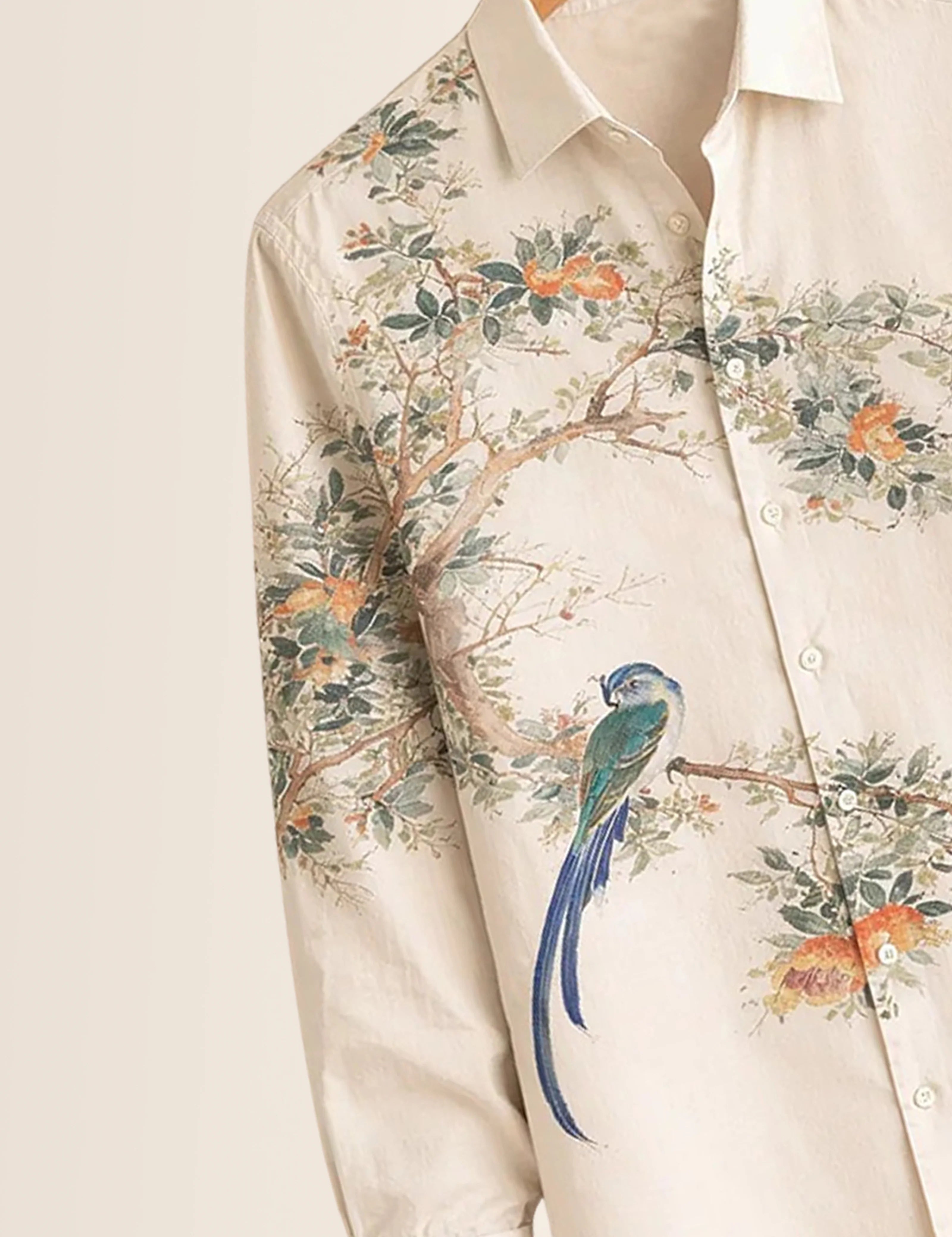 Green Parrot Type Full Sleeves Shirts - XPST