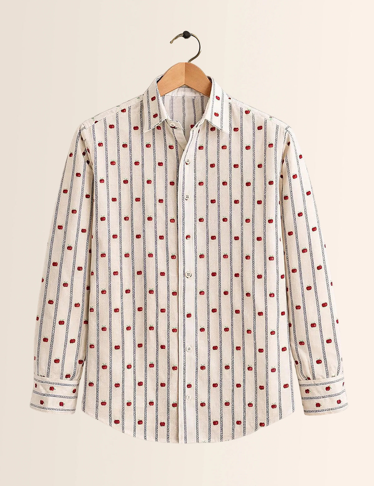 Red Dotted Full Sleeves Shirts - XPST