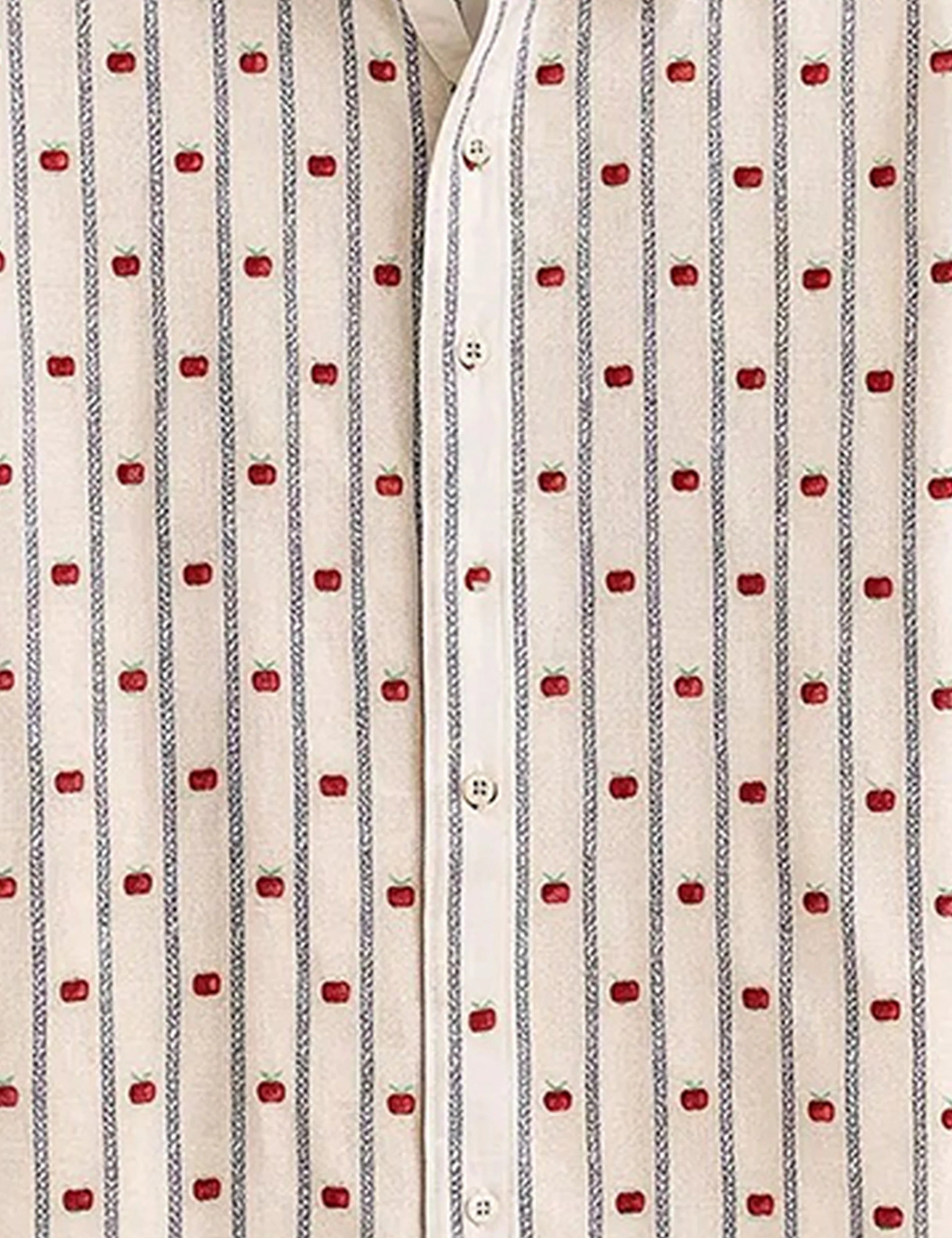 Red Dotted Full Sleeves Shirts - XPST