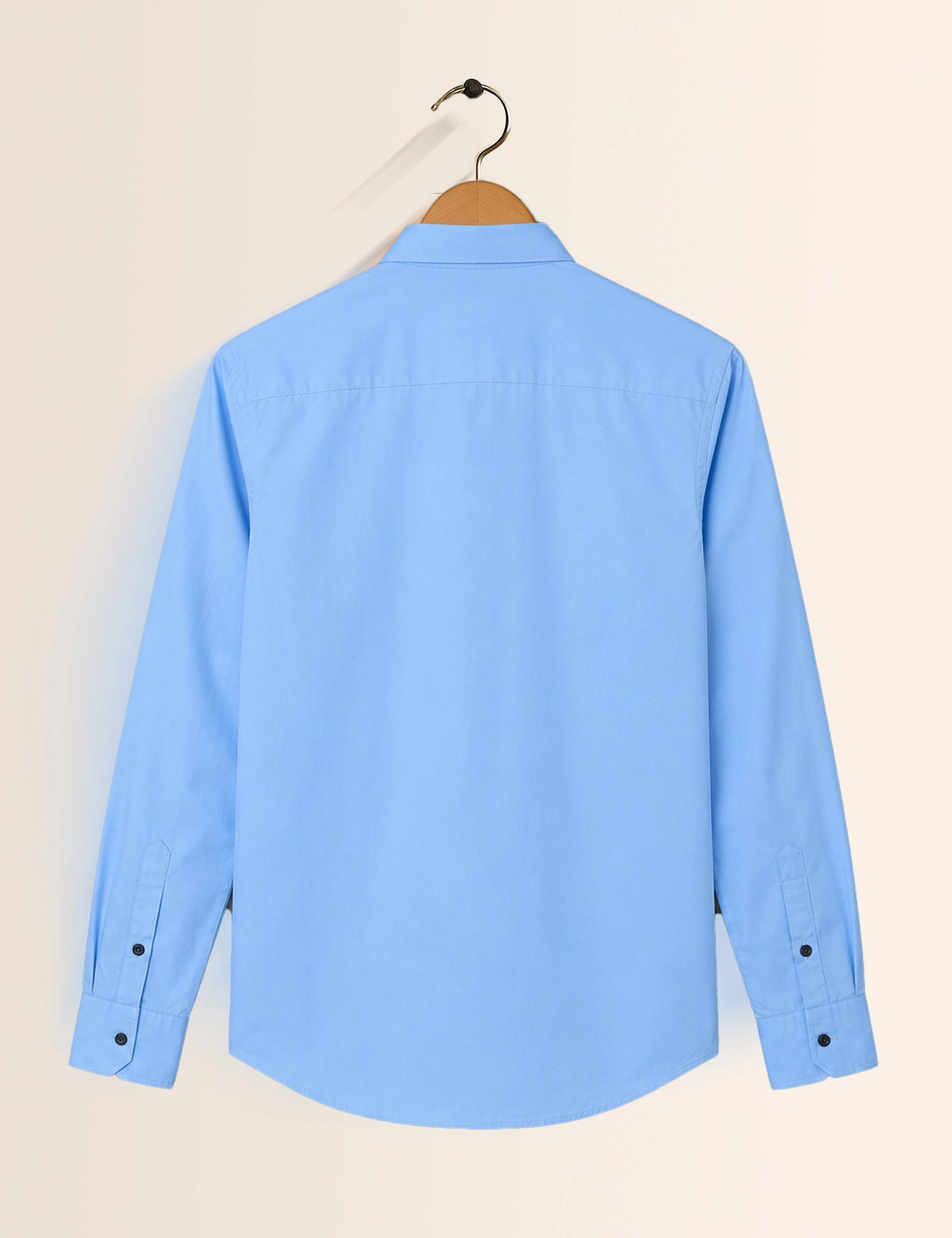 Blue Solid Full Sleeves Shirts - XPST
