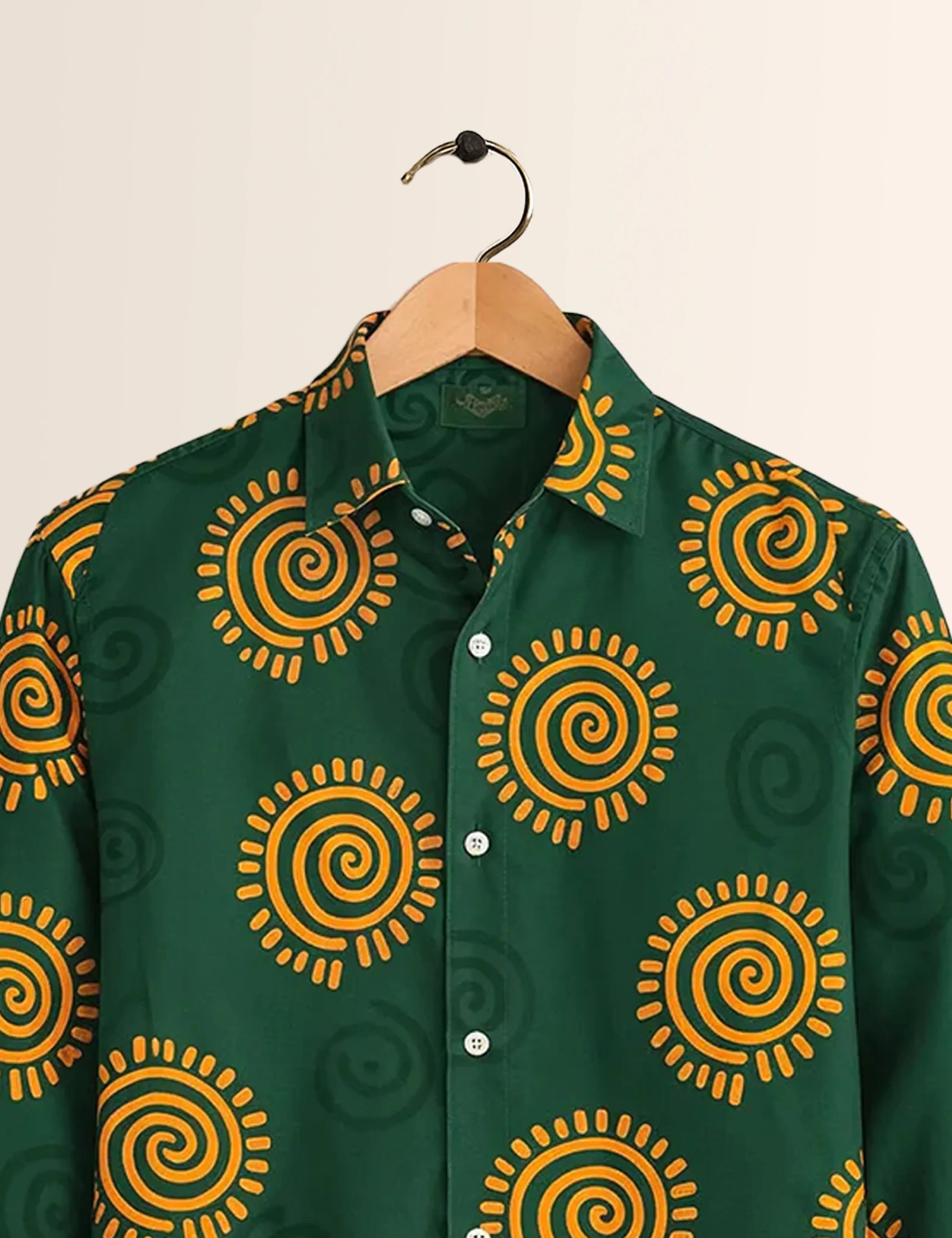 Spiral Motif Full Sleeves Shirts - XPST