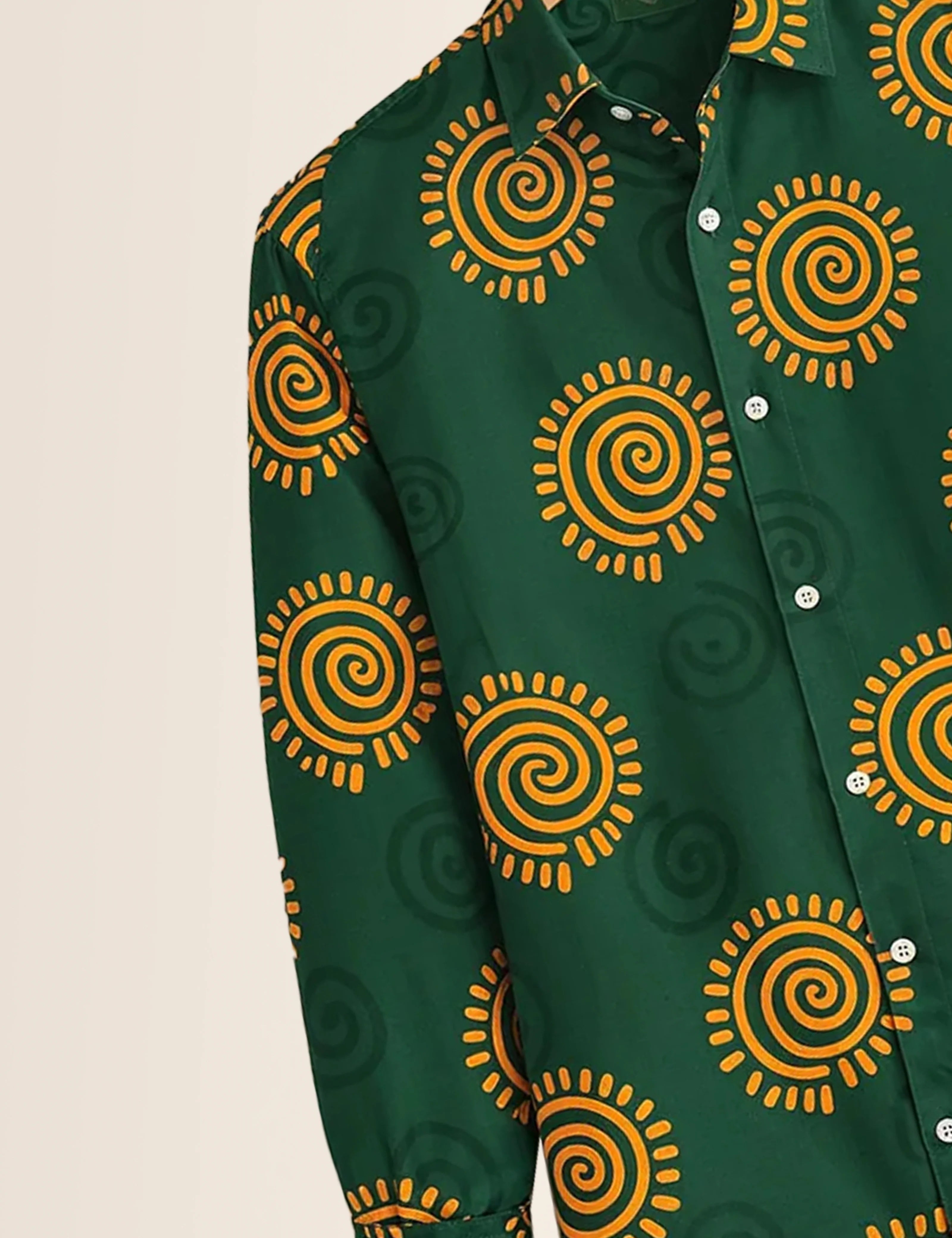 Spiral Motif Full Sleeves Shirts - XPST