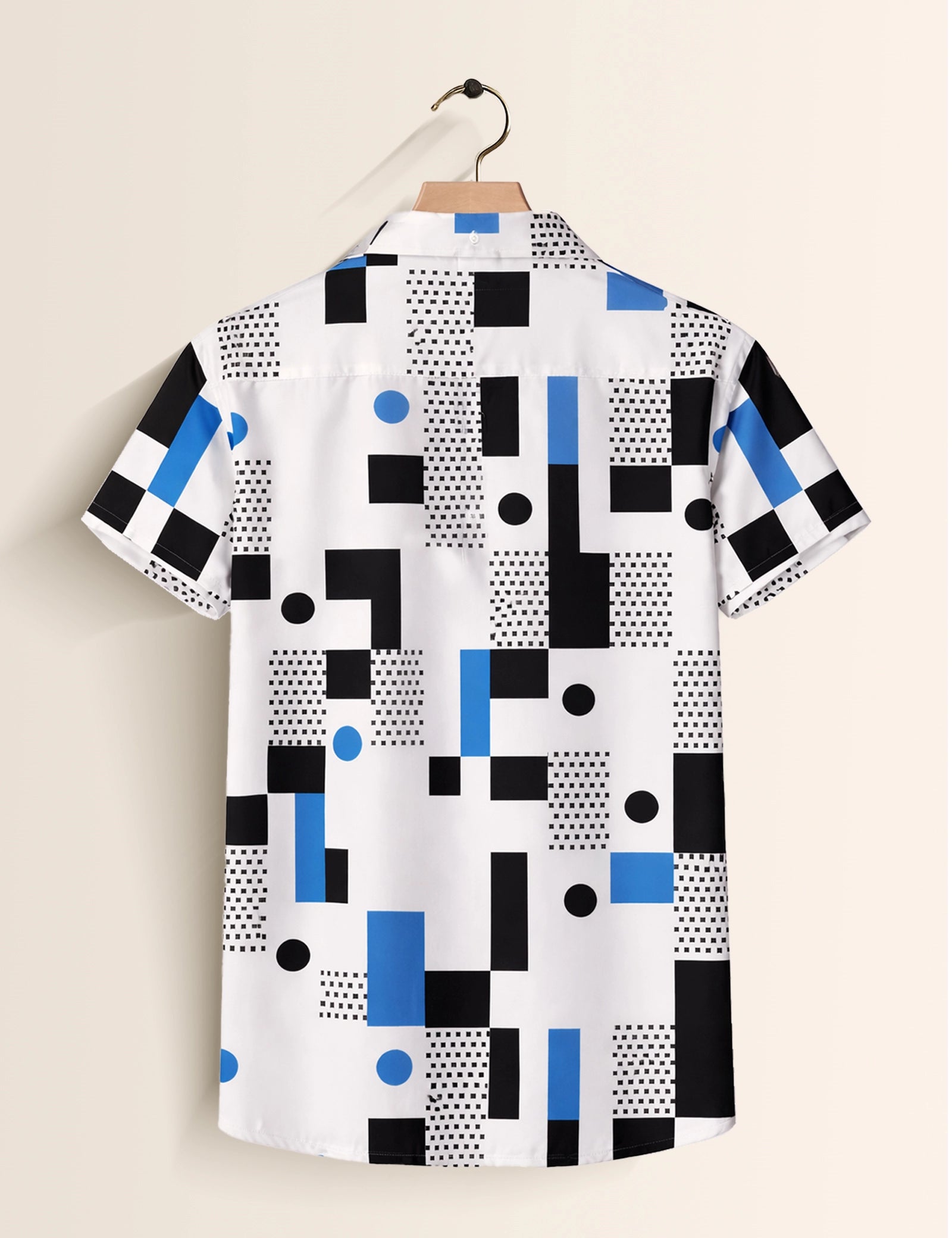 Geo Blocks Printed Mens Half Sleeves Shirts Exclusive - XPST