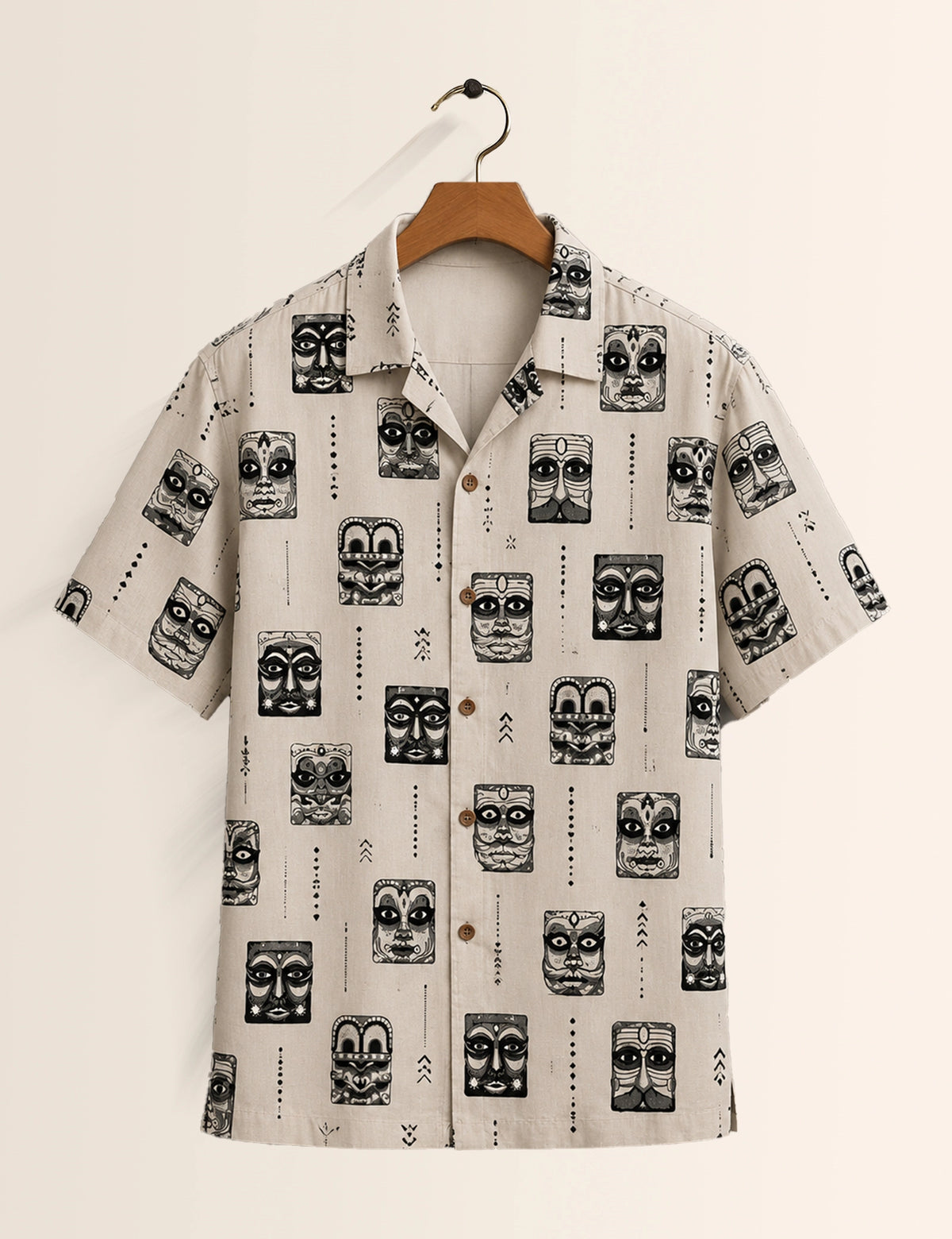 God Mask Printed Unisex Half Sleeves Shirt
