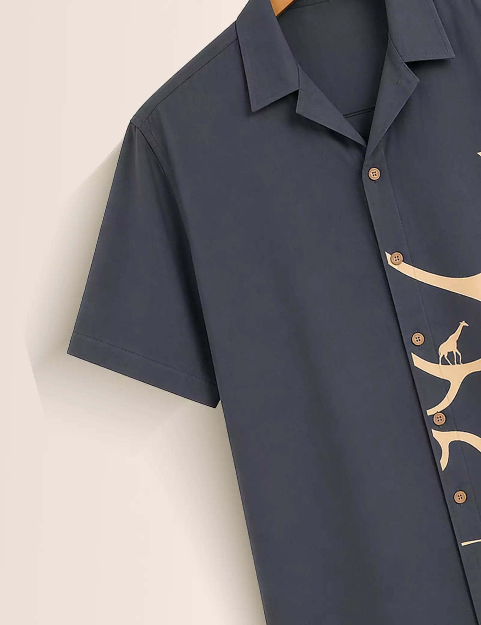 Golden Giraffe Printed Half Sleeves Shirt - XPST