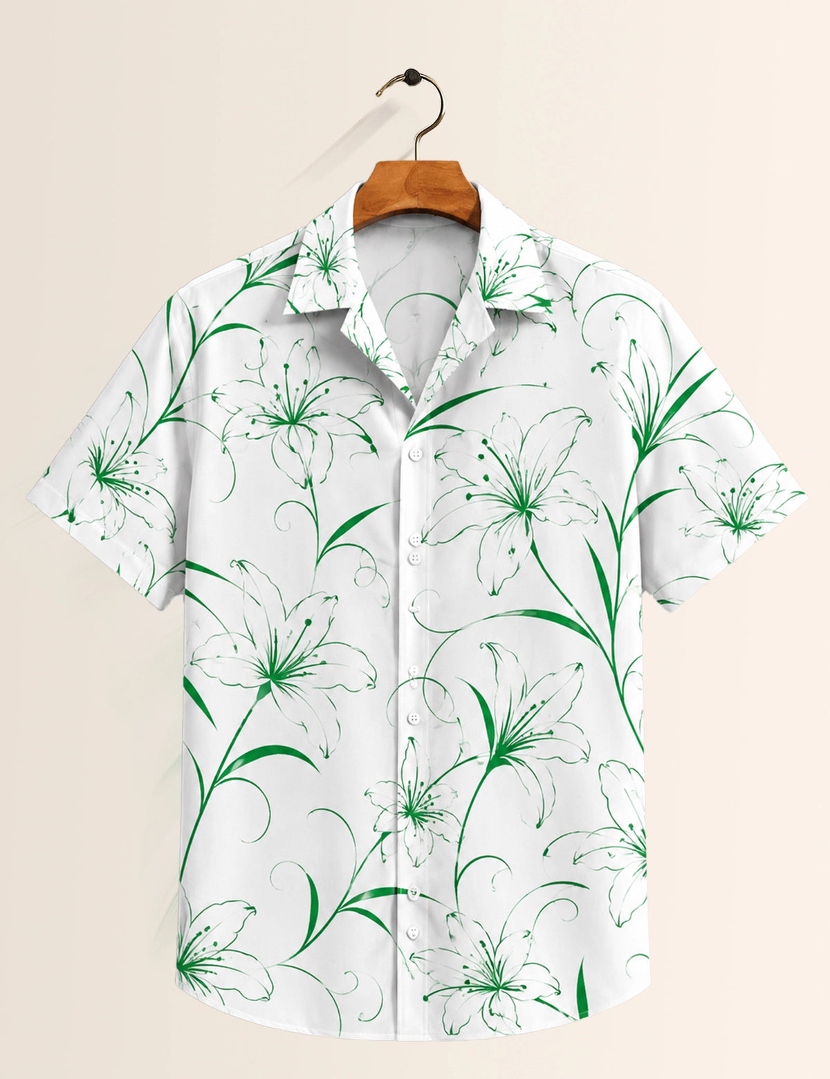 Green Grass Printed Unisex Half Sleeves Shirt