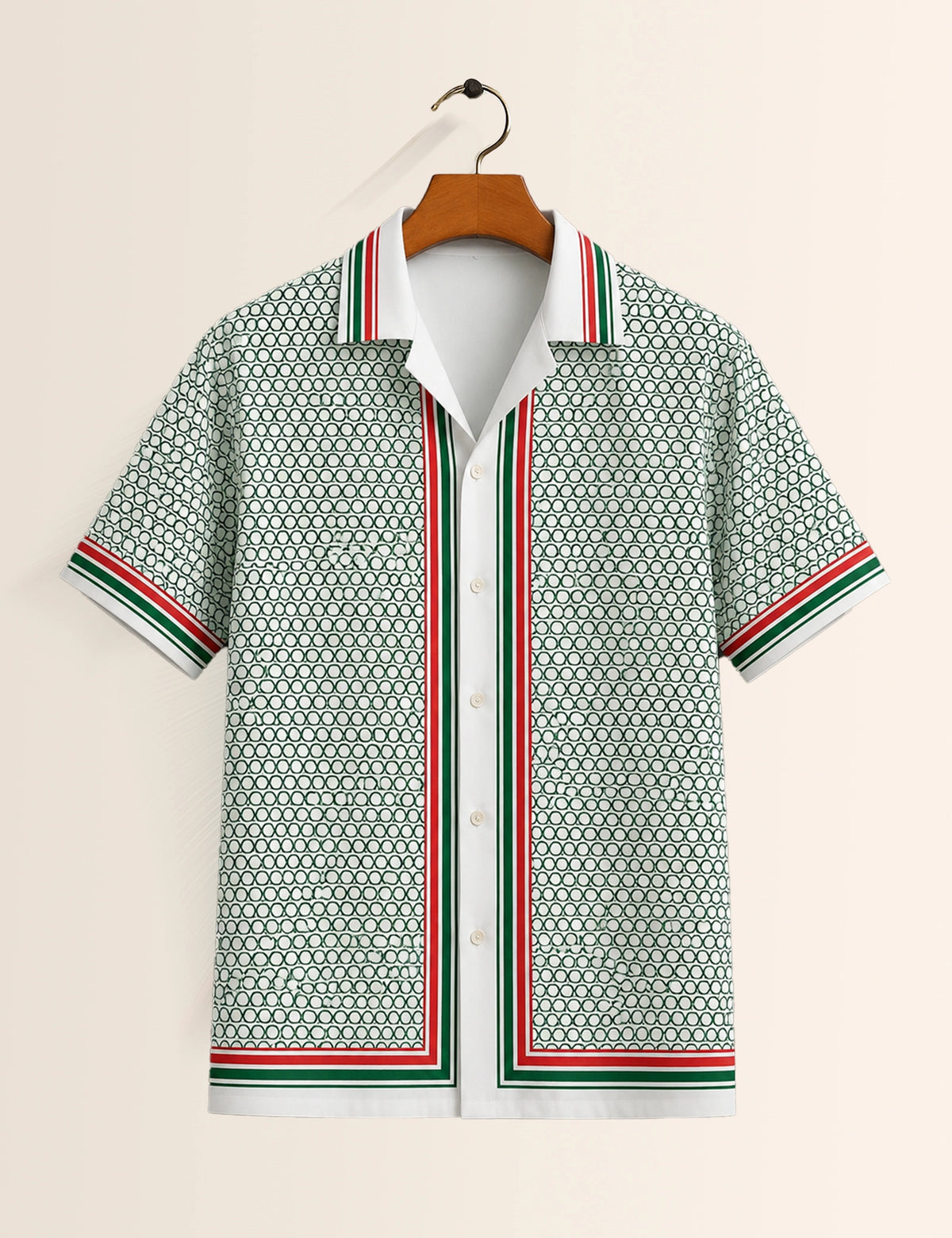 Green Gucchi Printed Unisex Half Sleeves Shirt