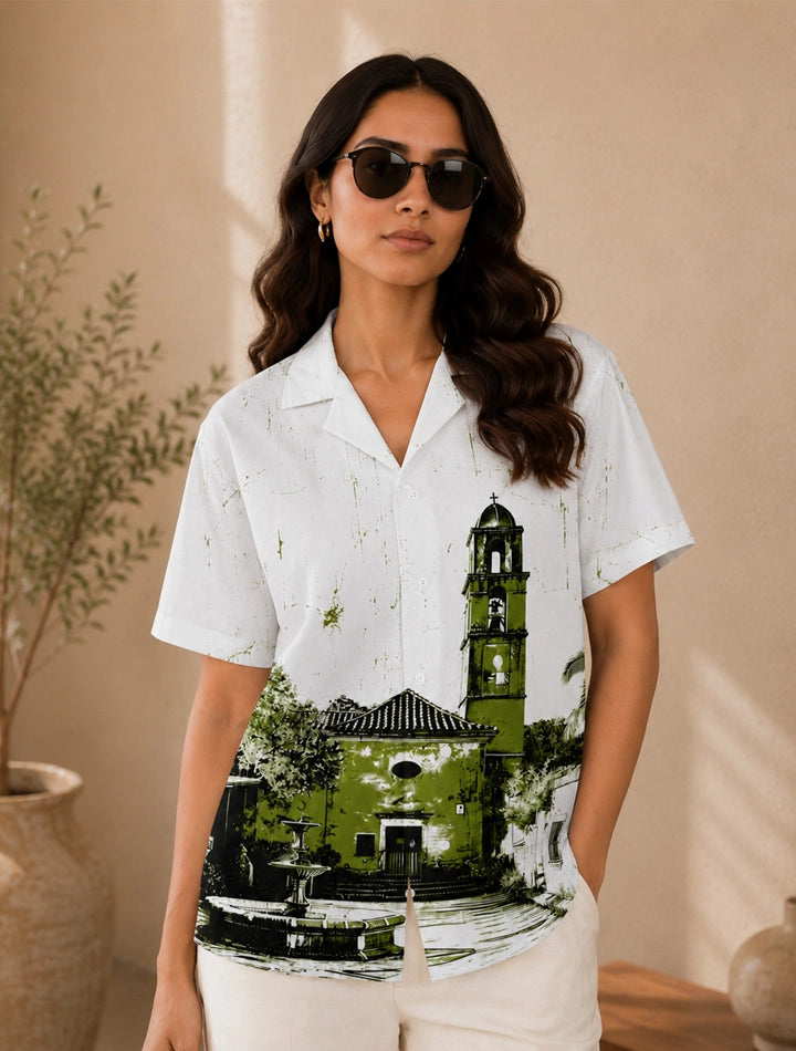 Green House Printed Unisex Half Sleeves Shirt