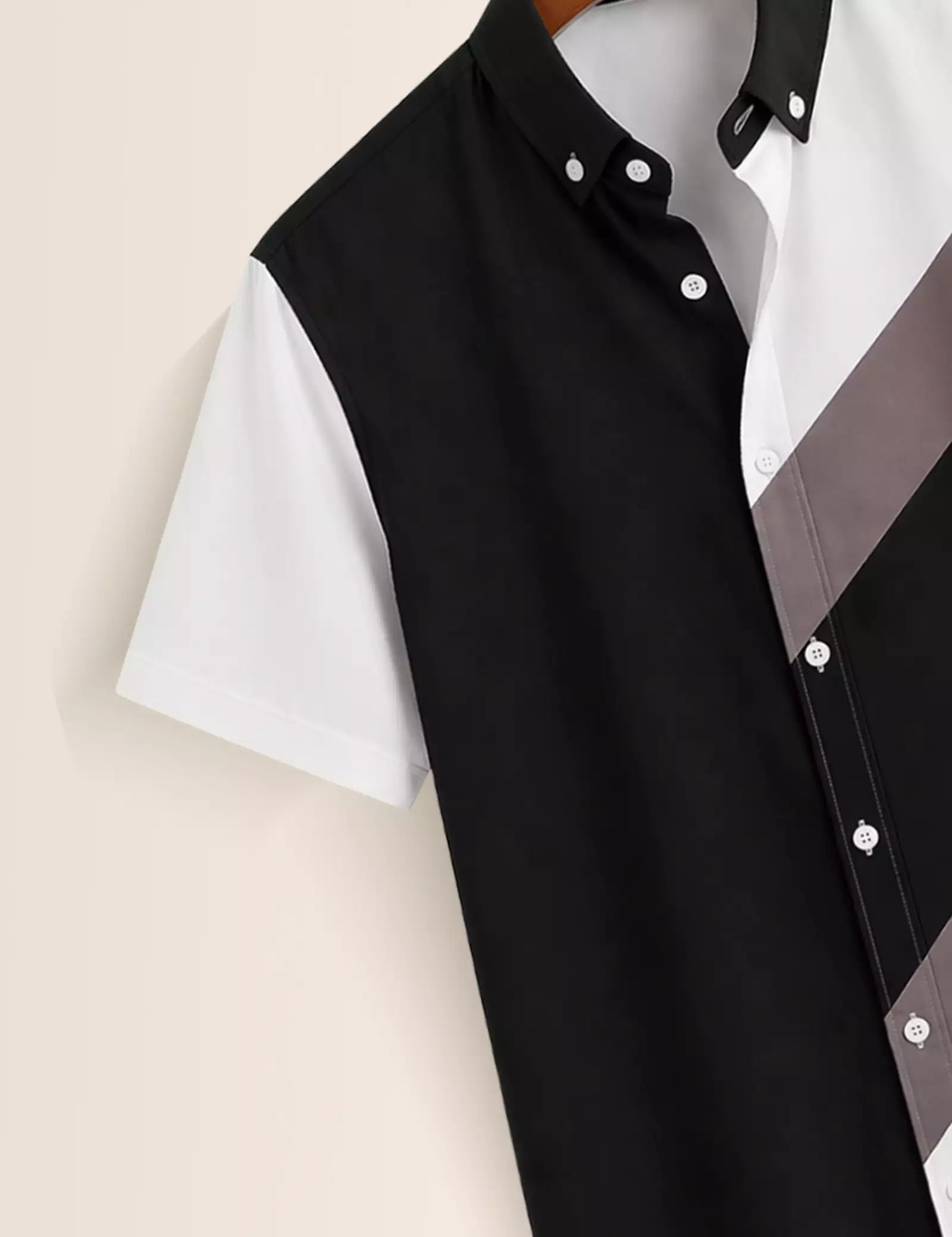 Half Brown Printed Half Sleeves Shirt - XPST
