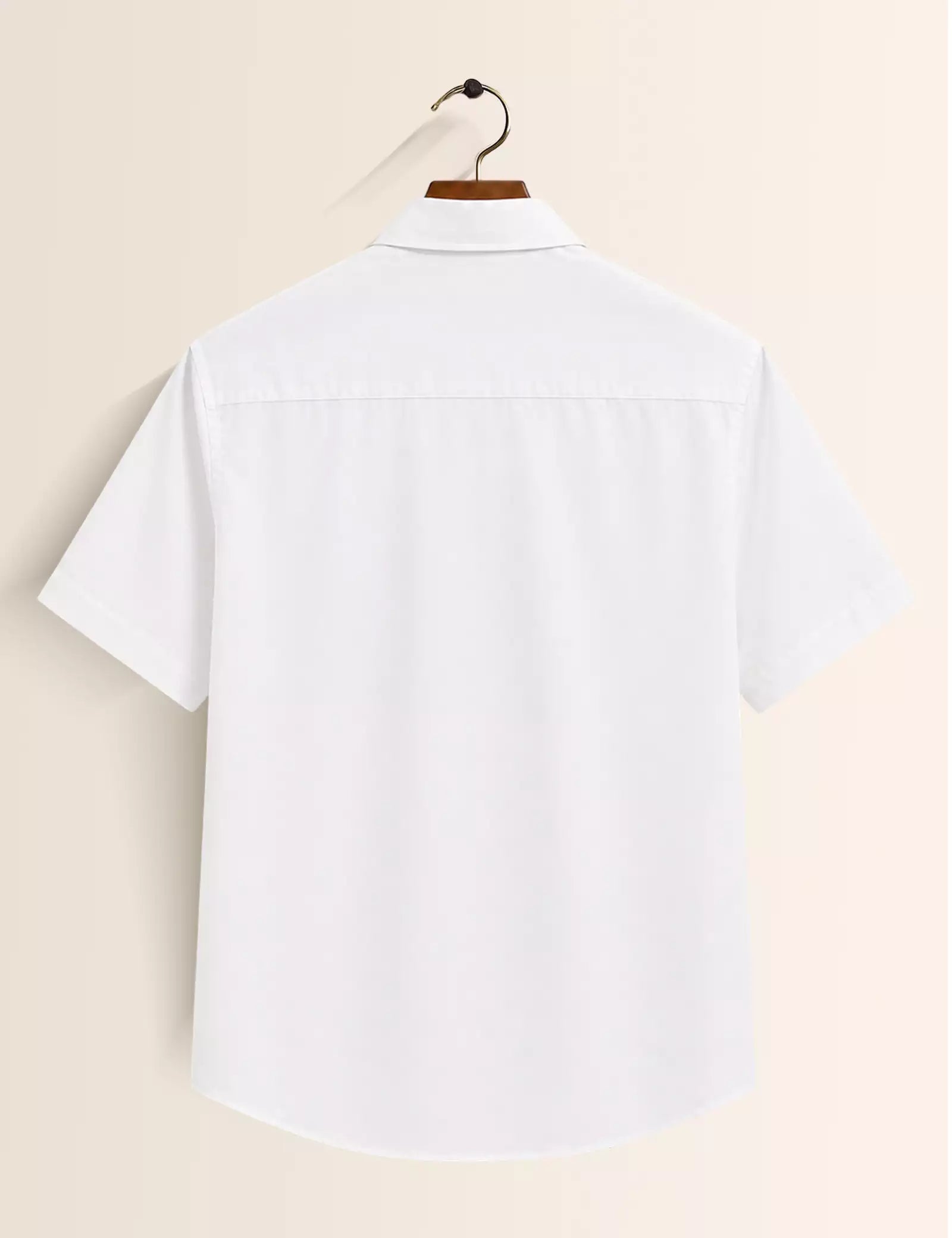Half Brown Printed Half Sleeves Shirt - XPST
