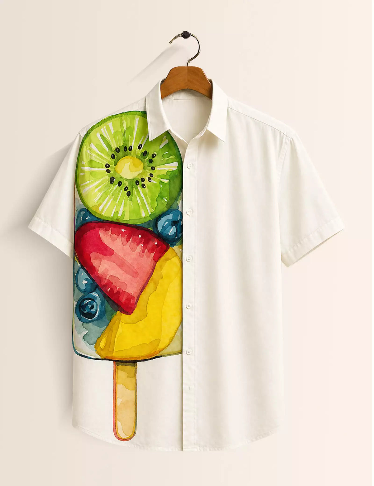 Kiwi Candy Printed Half Sleeves Shirt - XPST