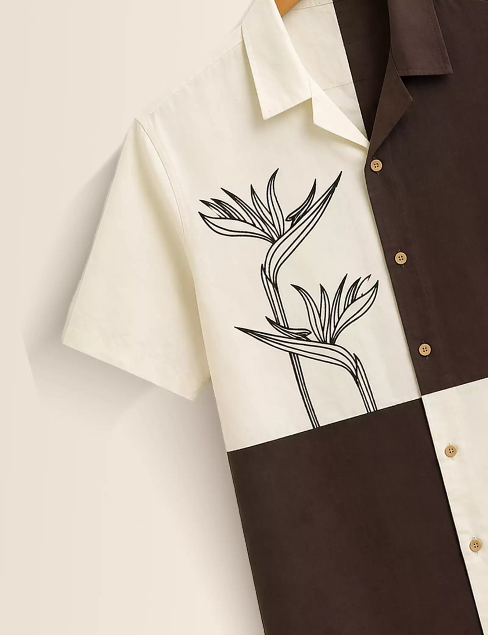 Mirror Flower Printed Half Sleeves Shirt - XPST