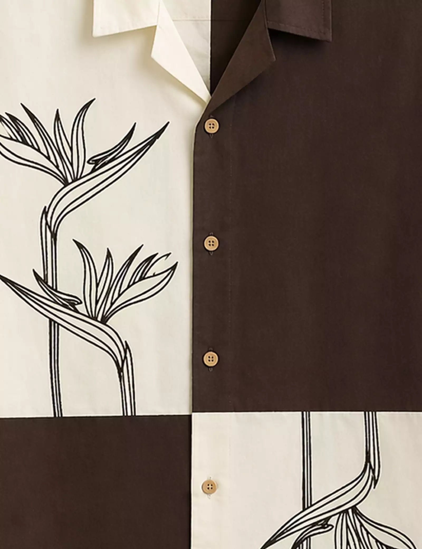 Mirror Flower Printed Half Sleeves Shirt - XPST