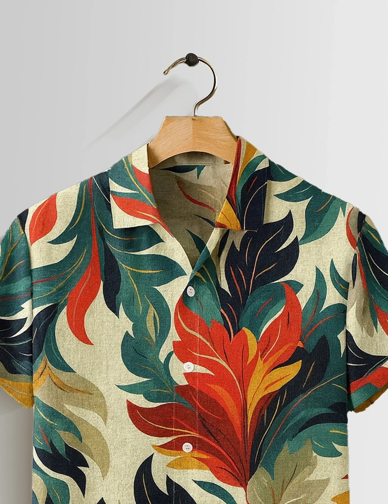 Multi Feather Printed Mens Half Sleeves Shirts Exclusive - XPST