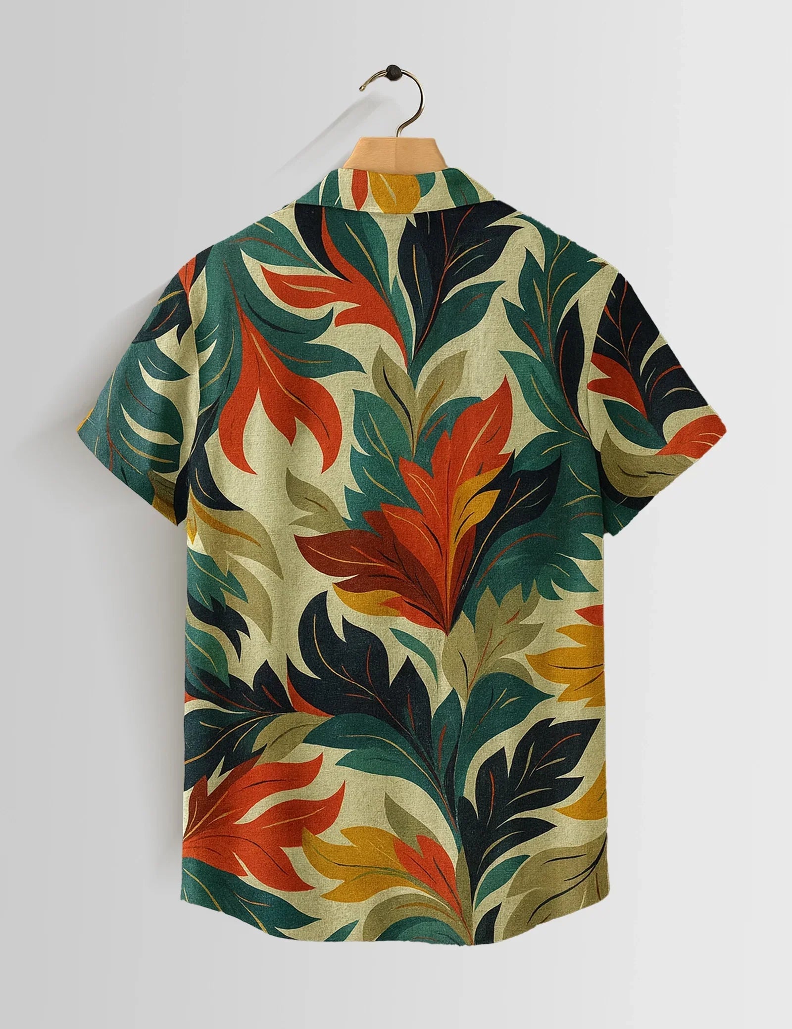 Multi Feather Printed Mens Half Sleeves Shirts Exclusive - XPST