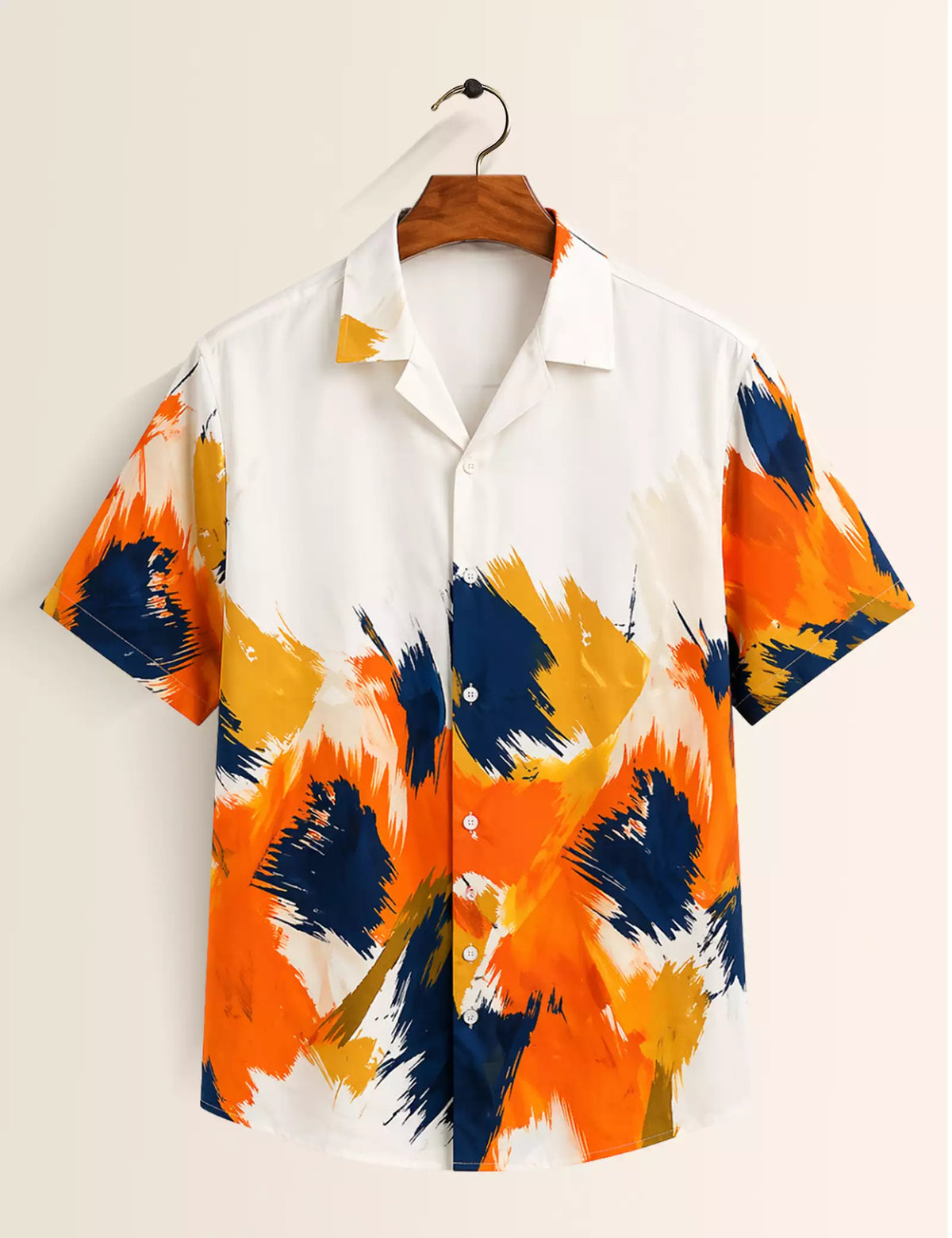 Multi Scratch Printed Half Sleeves Shirt - XPST