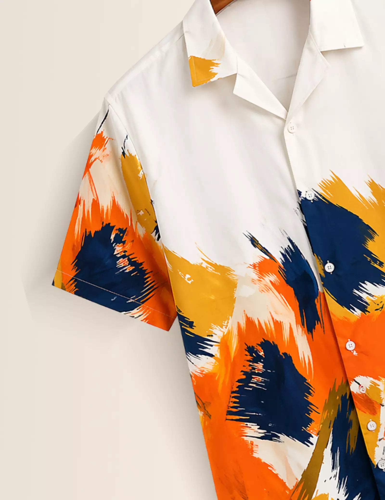 Multi Scratch Printed Half Sleeves Shirt - XPST